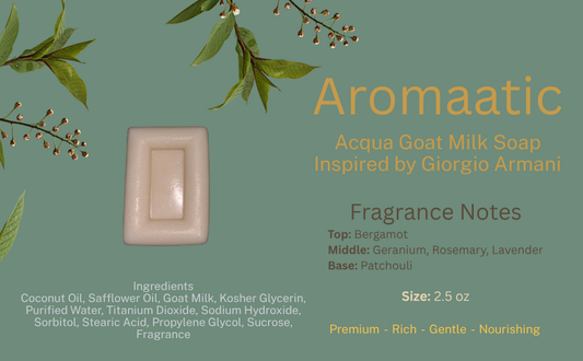 Aromaatic 3300 Acqua Goat Milk Soap 3 oz